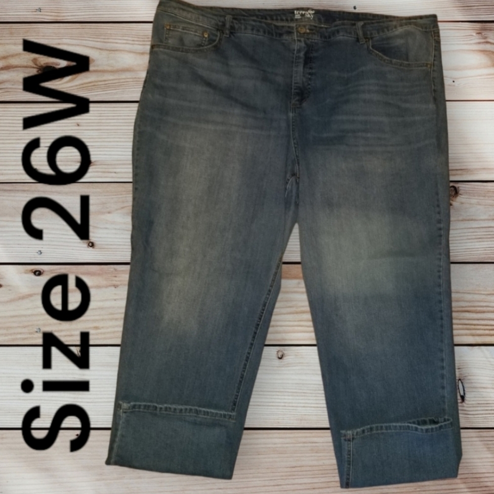 Terra & Sky Dark Blue Ankle Jeans